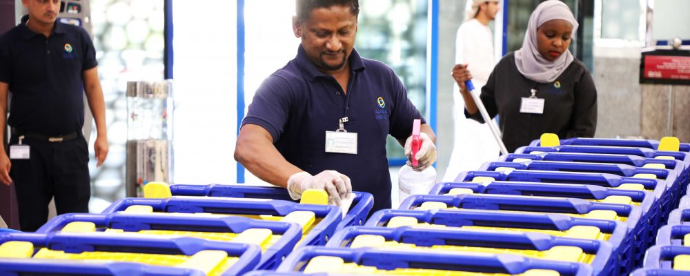 Union Coop Trolleys Are Sanitized Regularly
